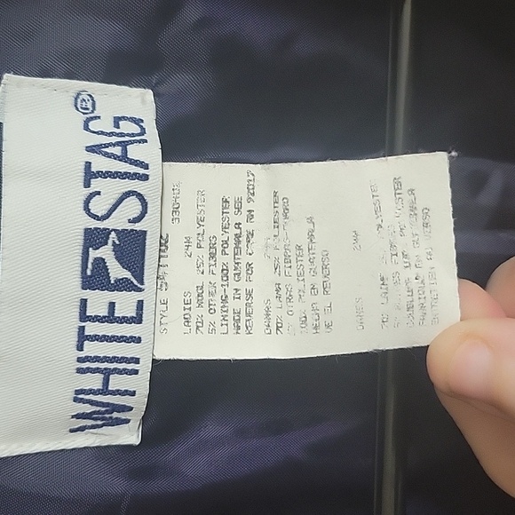 Vintage White Stag Heritage Plaid Textured Wool Blazer - Picture 2 of 7